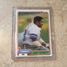 Topps 1981 Tony Dorsett Base Set #500 Dallas Cowboys NFL Football Card