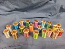Lot Of 20 Spools Of Embroidery Thread KSK Riccor