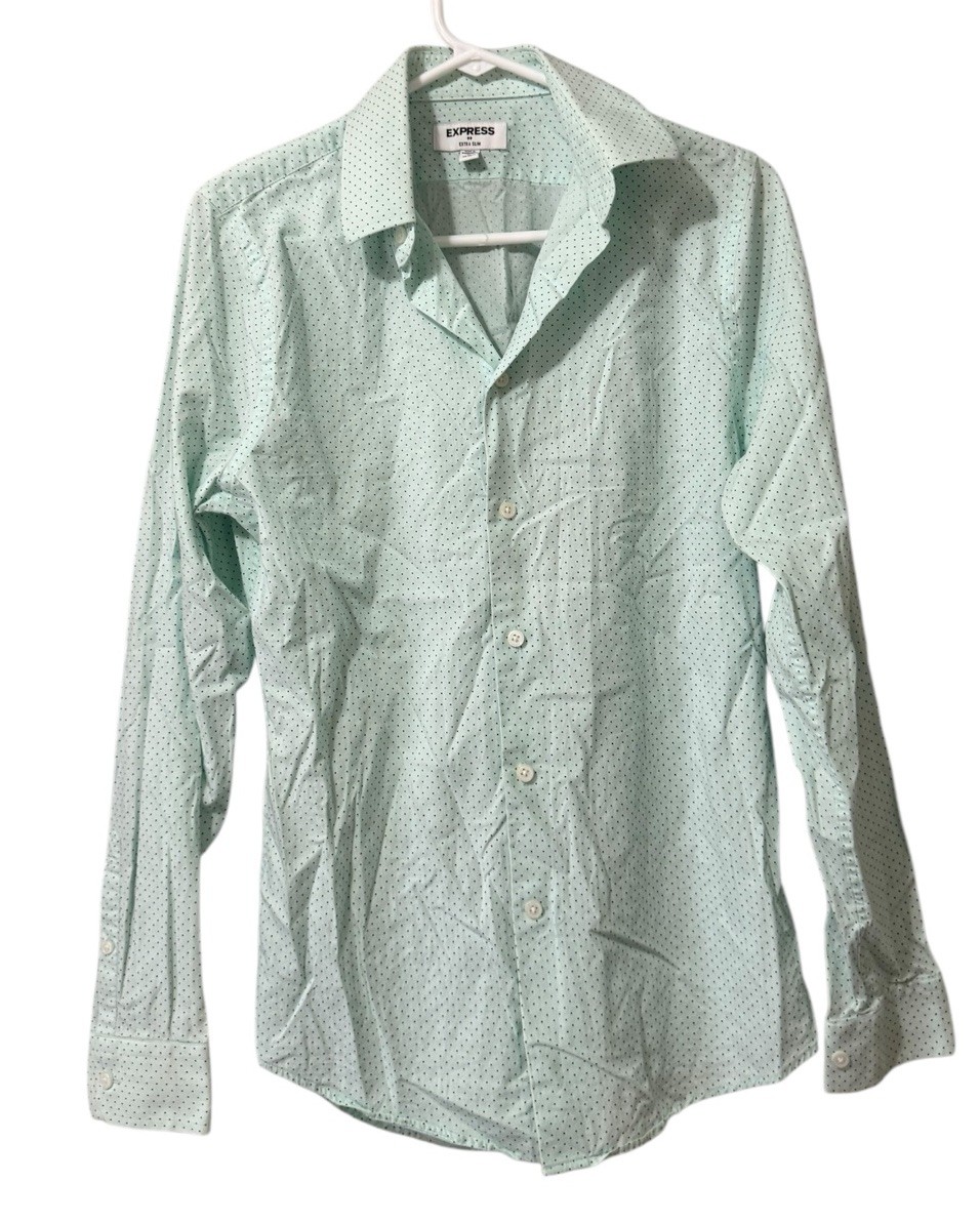 Express Extra Slim Men Size Small Button Down Shi… - image 1