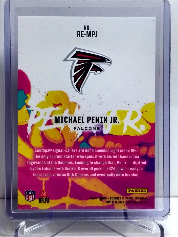 2024 Panini Rookies & Stars - Michael Penix Jr. RC Exclusive True Blue /49 MINT - Image 2 of 2