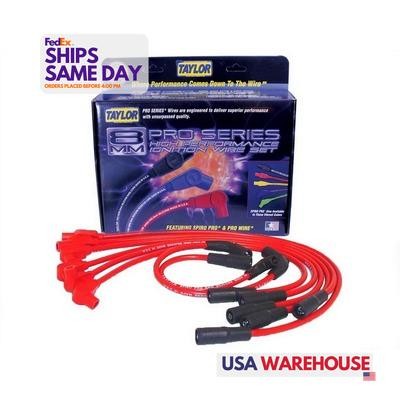 Taylor/Vertex TAY74235 Red 8 mm Spark Plug Wire Kit fits Chevy V6 Performance Pa - Bild 1 von 9