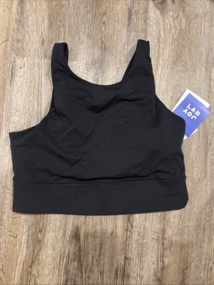 Women's High Neck Sports Bra Black - joylab Size Medium NEW