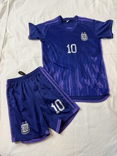 Adidas Fifa Argentina Away World Cup 2022 Youth Size 28 Purple Soccer Jersey