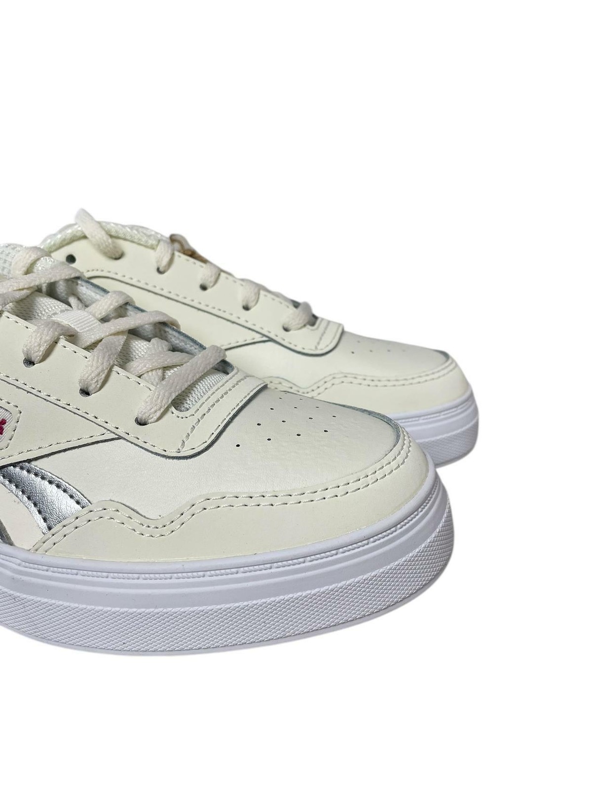 Reebok Women Sneaker Tennis 100033863 Court Advance Bold Chalk Silver Size 9.5 M thumbnail 4