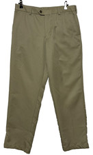 Izod Pants Mens 34X32 Tan Chino Straight Leg Golf Performance Trousers Preppy