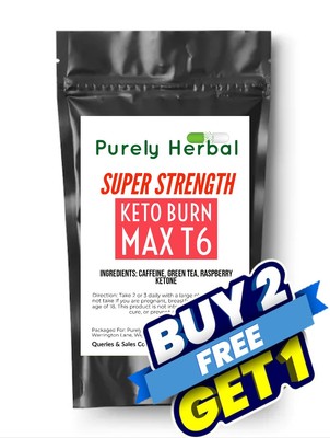  KETO BURN MAX T6 - Starke Keto Diät Pillen - Fatburner - Abnehm Kapseln