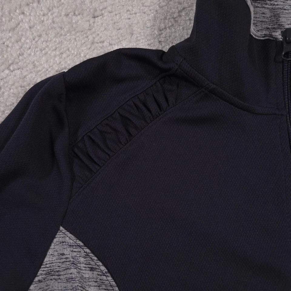 St. John's Bay Active Jacket Womens Large Tall Navy Gray Quick-Dri Full Zip - Image 4 of 4