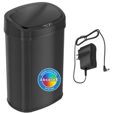 Trash Can 13 Gallon Motion Sensor Automatic Touchless Matte Black SensorCan