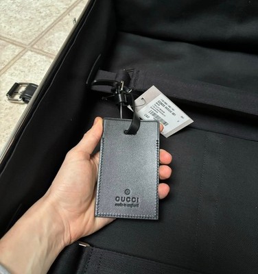 Gucci Black GG Supreme Medium Trunk Globe Trotter Luggage - MSRP