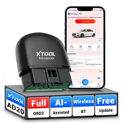 2026 XTOOL AD20 Auto OBD2 Scanner Bluetooth Codeleser Check Engine Diagnosetool