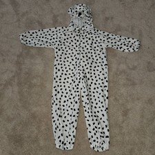Dalmatian Puppy Dog Halloween Costume Hooded Size 44" Approx Toddler 5T