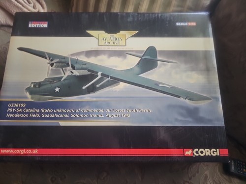 NIB Corgi US36109 PBY-5A Catalina WW2 Guadalcanal 1942 Diecast Model Plane 1/72 - Picture 17 of 23