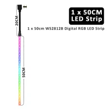 Strip Light Addressable 5050 Flex Ribbon Asus Aura Sync PC Case Tape Lamp Color 