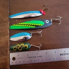 Fishing spoons-4 in bundle Luhr Jensen, Little Cleo and 2 unbranded