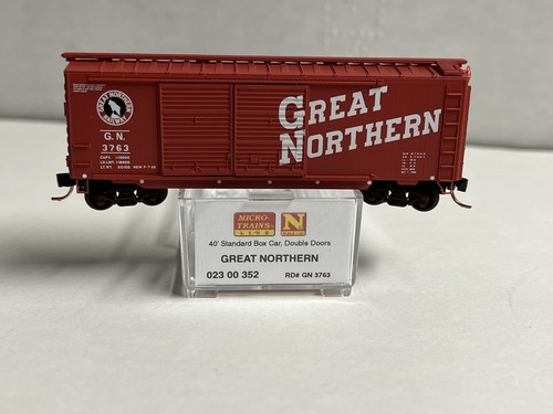 MICRO TRENES 02300352 023 00 352 GREAT NORTH GN 40' CAJA DOBLE PUERTA #3763 N | Zustand: New