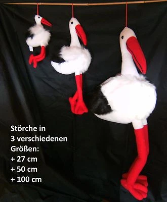 EURO SOUVENIRS 1 Plüschtier Storch Stofftier Kuscheltier Geburt Taufe Störche Vogel Vögel Tiere