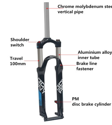 6061 Alloy Unbranded 24 Inch Rigid Bike Fork