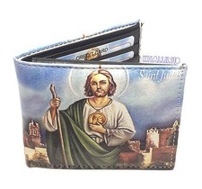 Saint Judas Print Bi-Fold Men's Wallet
