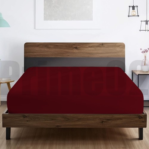 Luxus Uni 30 CM Extra Tief Spannbettlaken Single Double King Super King Size - Bild 18 von 27