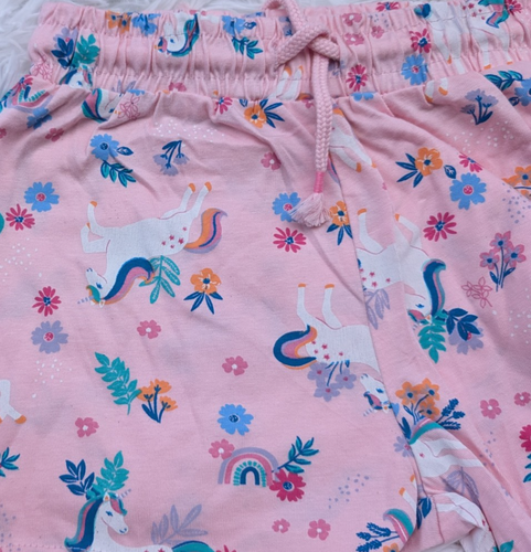 ANKO's Enchanting Playful Summer Unicorn Pink Drawstring Shorts for Girls NWOT - Picture 6 of 8