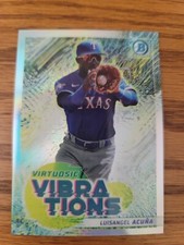 2022 Bowman Baseball #VV-19, Luisangel Acuna, Virtuosic Vibrations Insert