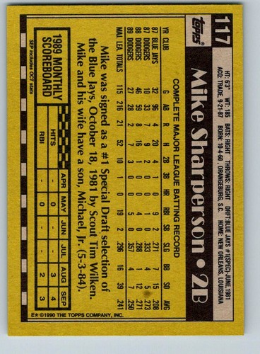 Cartes de baseball Topps 1990 (1 à 200) - U-Pick from list - Photo 203 sur 357