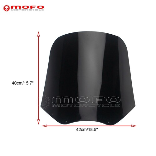 15'' Tall Windshield For Harley-Davidson Softail Dyna Low Rider FXDL Street Bob - Picture 2 of 9