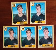 1987 Topps Traded RC #114T JOHN SMILEY - PITTSBURGH PIRATES - ROOKIE Lot of (5)