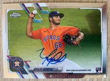 2021 Topps Chrome rc auto NIVALDO RODRIGUEZ! Houston Astros