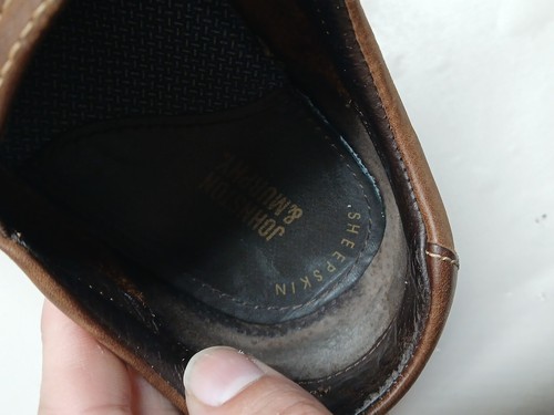 Johnston & Murphy Mens 10M McGuffey Loafer Tan Sheepskin Slip On Shoes 25-2820 - Picture 2 of 12