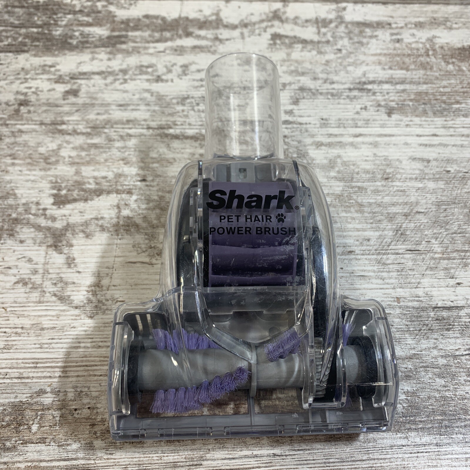 Shark Vacuum Pet Hair Power Brush Attachment Purple Gray-image