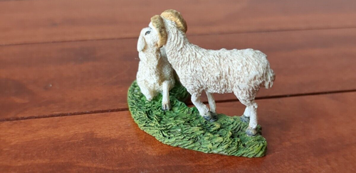 Thomas Kincaid Hawthorne Village Noah's Ark Miniature Rams Dollhouse Resin - Picture 4 of 6