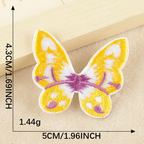 10PCS Self Adhesive Butterfly Patches Embroidery Butterfly Applique Sew on Patch - Picture 27 of 31
