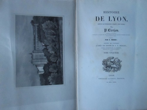CLERION : HISTOIRE DE LYON, 1829. 6 volumes in-4, 54 planches. - Picture 9 of 12