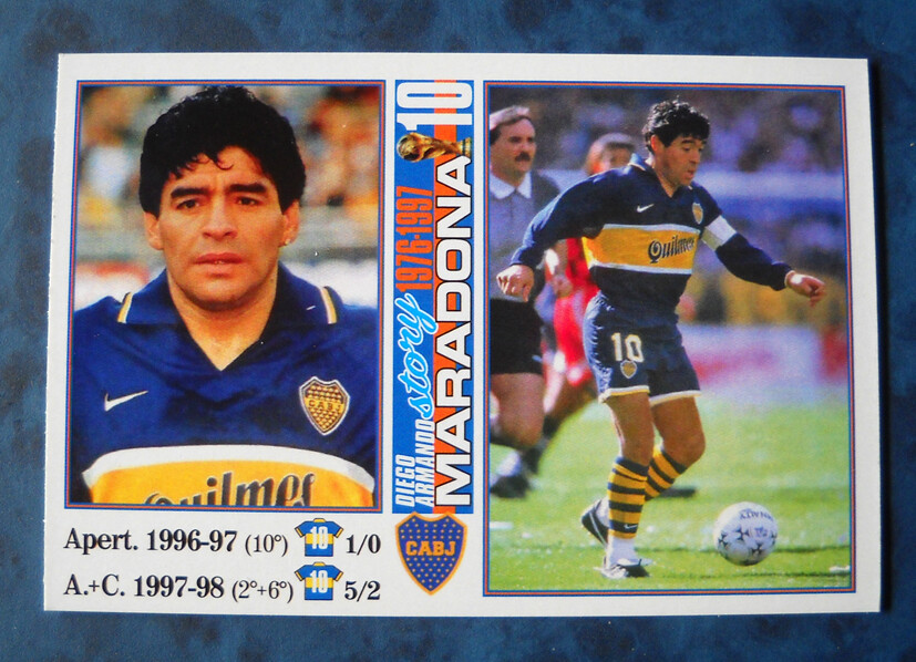 Figurine De Footballeurs DAM – 2002 – Maradona N°27 – Boca Juniors 1981 – Neuve