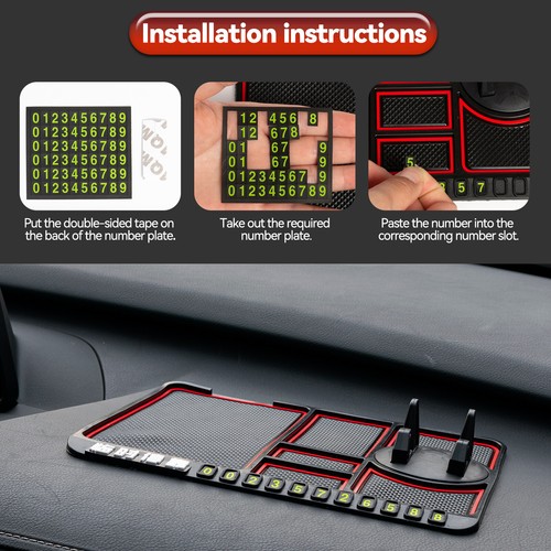 Anti-Slip Phone Pad Mat for 4-in-1 Car Dashboard Cell Phone Holder Universal key - Picture 6 of 6