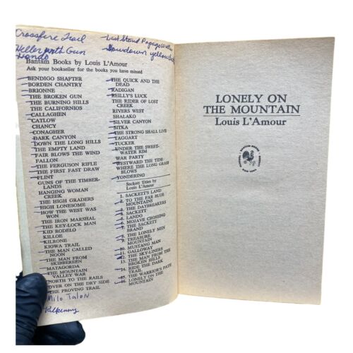 Lonely On The Mountain Western Paperback Book by Louis L'Amour Bantam 1980 - Picture 3 of 9