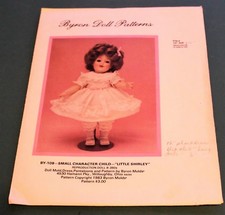 Byron Doll Patterns - LITTLE SHIRLEY BY-108 Doll Outfit 10 16" Size - Pre-cut