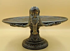 Maitland Smith Bronze Egyptian Revival Warrior with Winged Horse Tazza