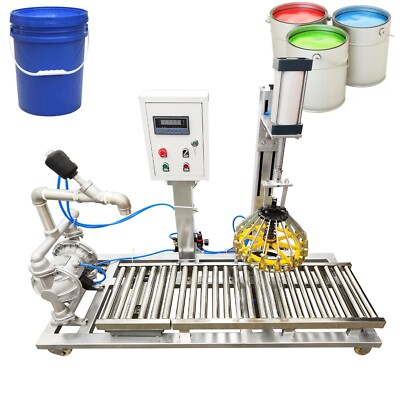 Semi-automatic Paint Liquid Weighing Filling and Capping All-in-one Machine 110V