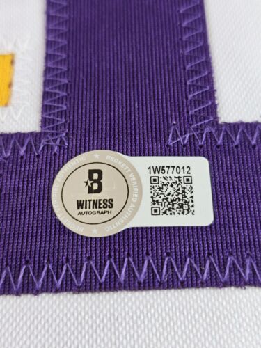 Byron Scott Autographed/Signed Jersey Beckett Sticker Yellow Custom Jersey - Picture 3 of 7