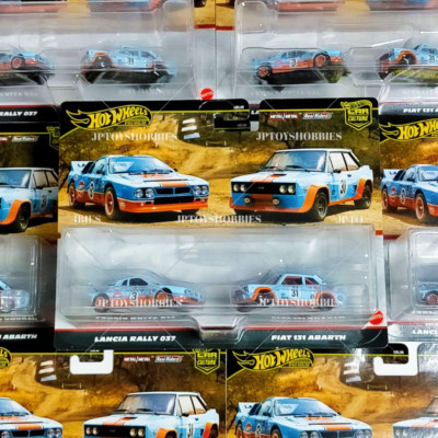 Hot Wheels Premium 2 Pack LANCIA RALLY 037 FIAT 131 ABARTH Set 1 8