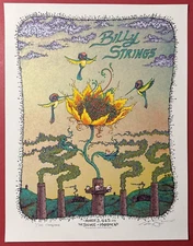 BILLY STRINGS POSTER MADISON SYLVEE MARQ SPUSTA CHAMPAGNE PRINT 7/100