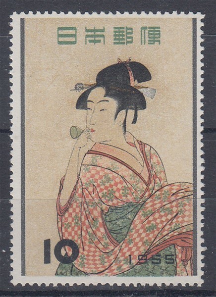 切手18 JAPAN 1955 10¥ PHILATELIC WEEK LHM (ID:823/D11591) | eBay