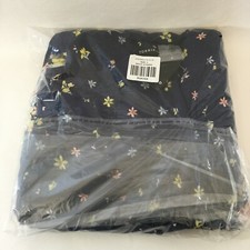 Torrid Plus Size 2 Navy Mixed Floral Challis Button Maxi Dress Smocked Back NEW