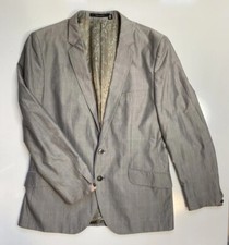 TED BAKER London Gray Striped Two-Button Blazer / Men s Size 42