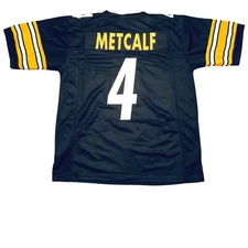 UNSIGNED CUSTOM Sewn Stitched D.K. Metcalf Black Jersey - M, L, XL, 2XL