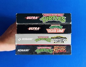 TMNT Tournament Fighters NES CIB + Teenage Mutant Ninja Turtles 1 2 3 NINTENDO !