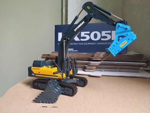 1:43 28CM HX505L Crawler Excavator Contruction Equipment Machine Diecast Model B - Picture 9 of 12