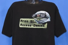 vtg 90s AREA 51 ACCESS DENIED ALIEN EXTRATERRESTRIAL 1997 WILD OATS t-shirt XL